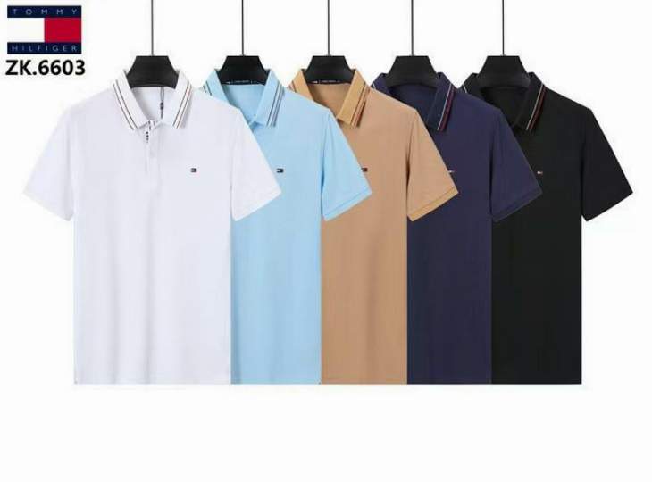 Picture of Tommy Hilfiger Polo Shirts Short _SKUTommyM-3XL8qx660325403